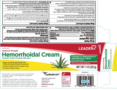 Hemorrhoidal Cream Package (5488899 Cah Ldr Hemorrhoidal Cream 1oz Carton)